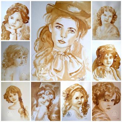 Portraits au café disponibles